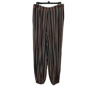 Anthropologie Harlyn Women's Silk Palazzo Pants Multi-color Size 10P